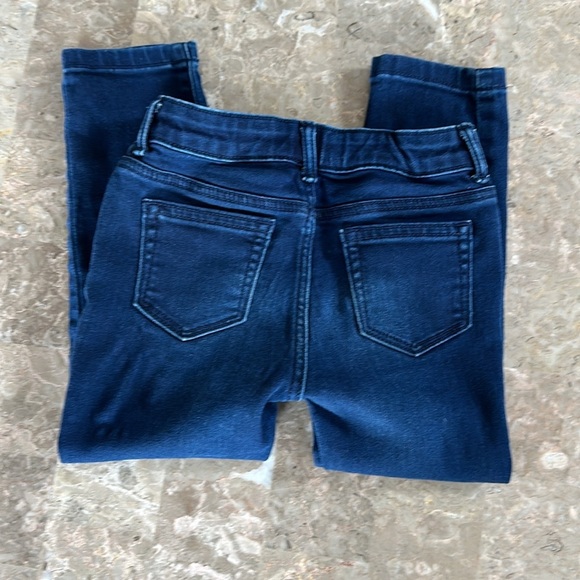 Janie and Jack, Jack Denim Skinny Jean, Dark Blue, girls size 4 - Picture 7 of 10